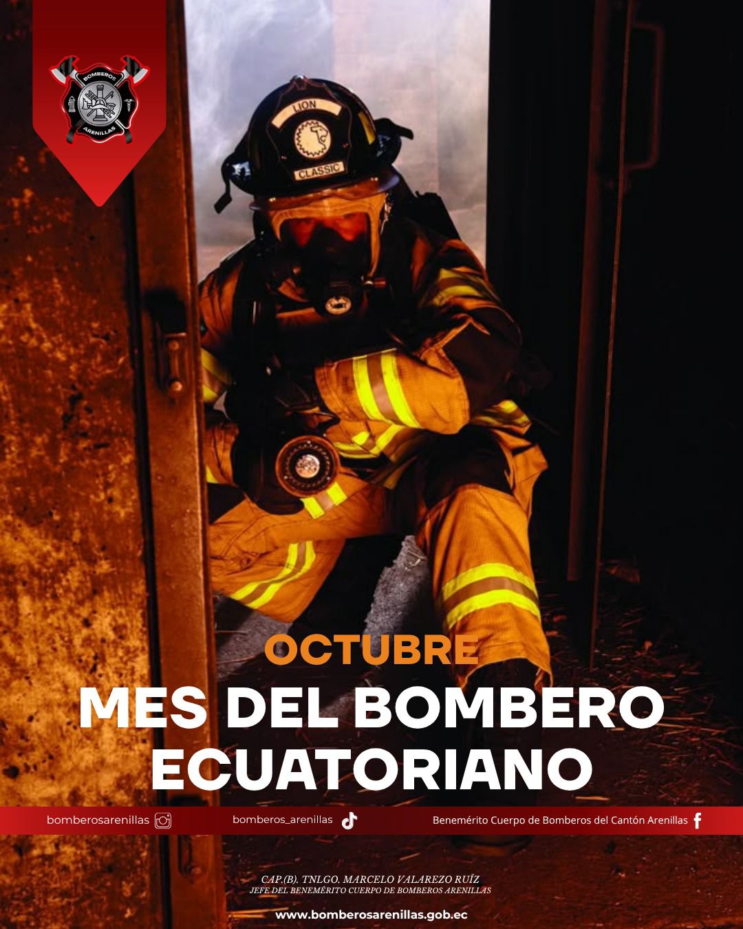 OCTUBRE, MES DEL BOMBERO ECUATORIANO